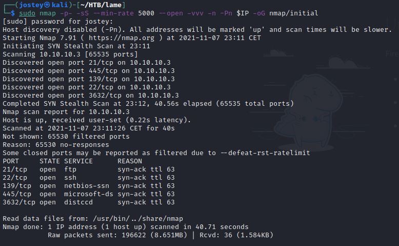 nmap-lame